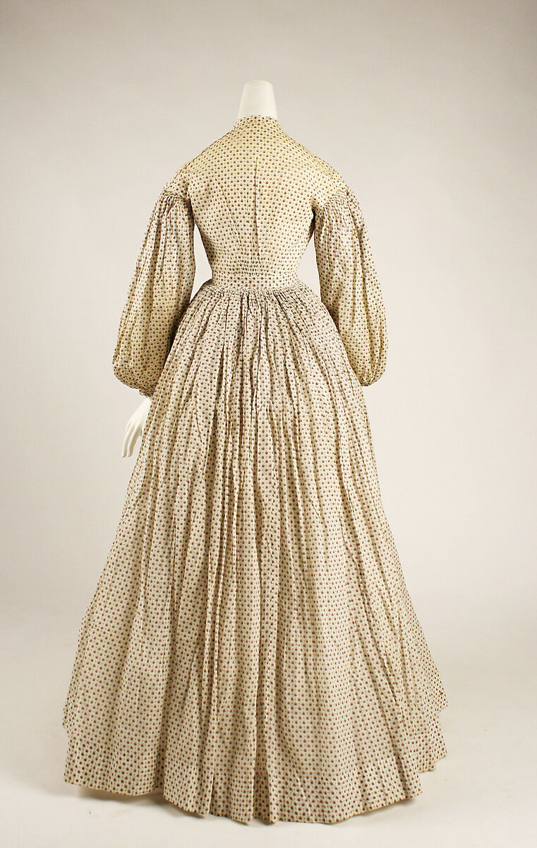 Dress, cotton, American