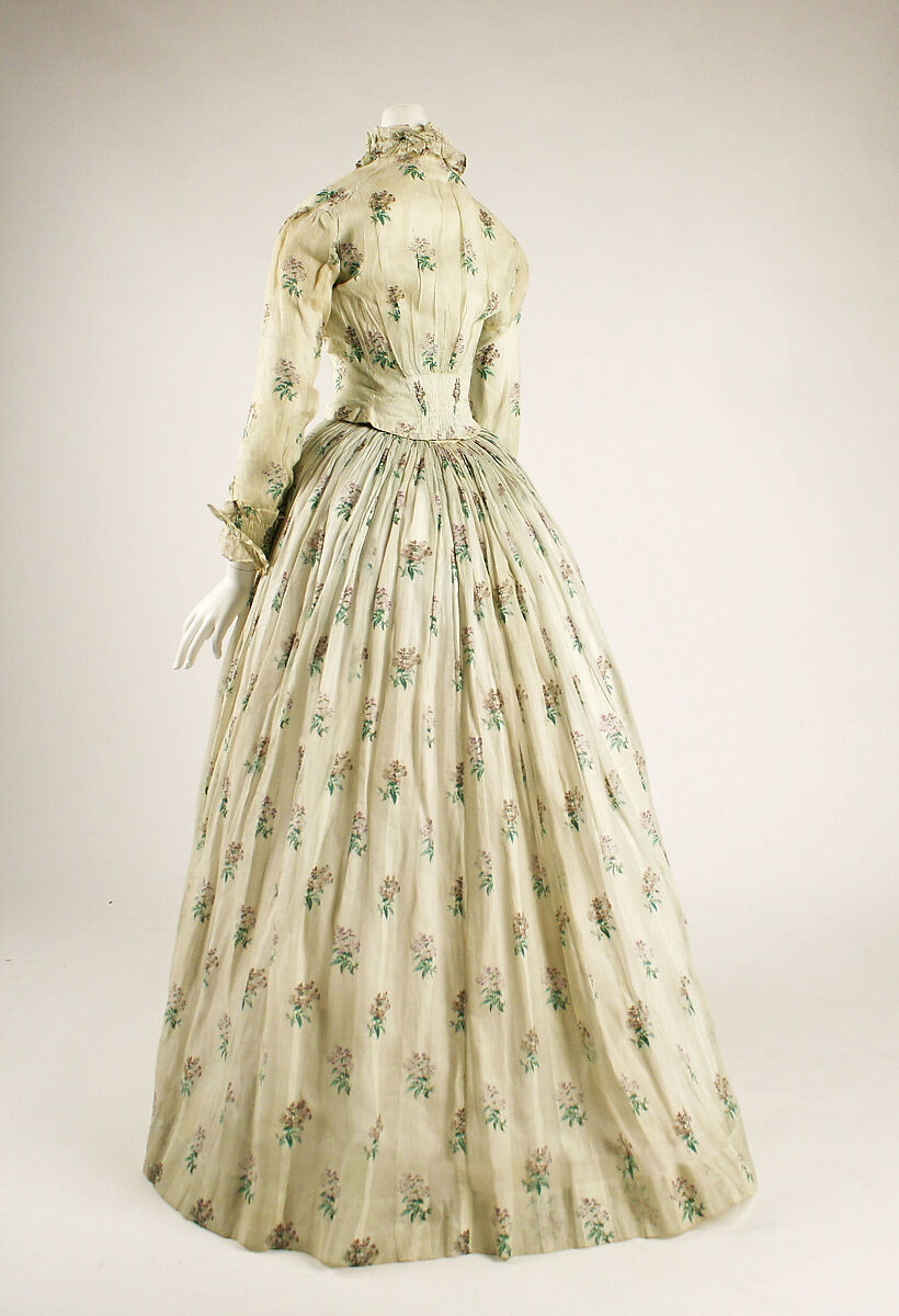 Dress, cotton, American
