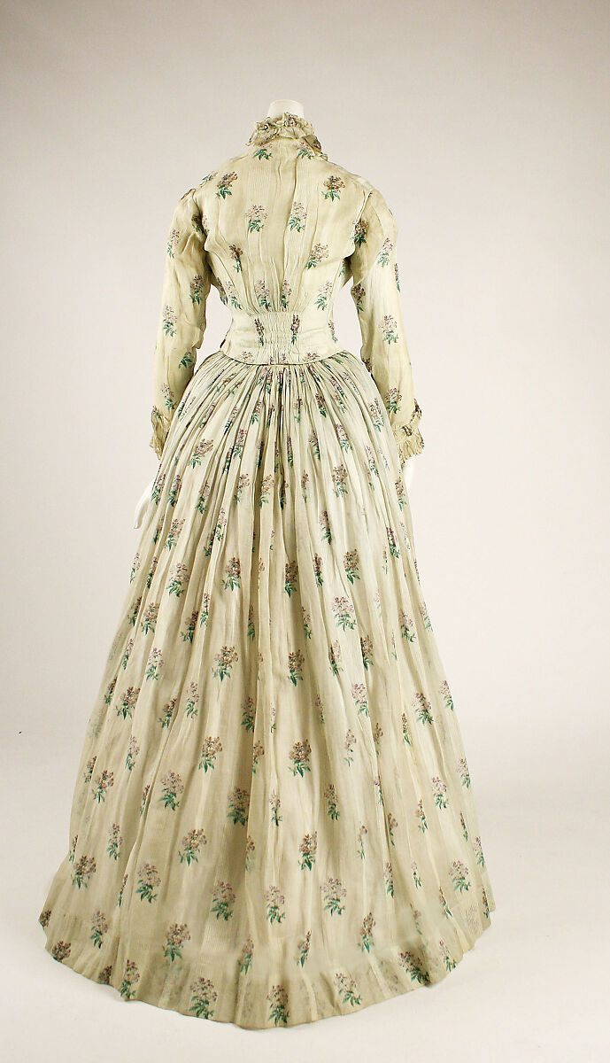 Dress, cotton, American