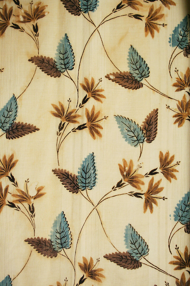 Visiting dress, cotton, American