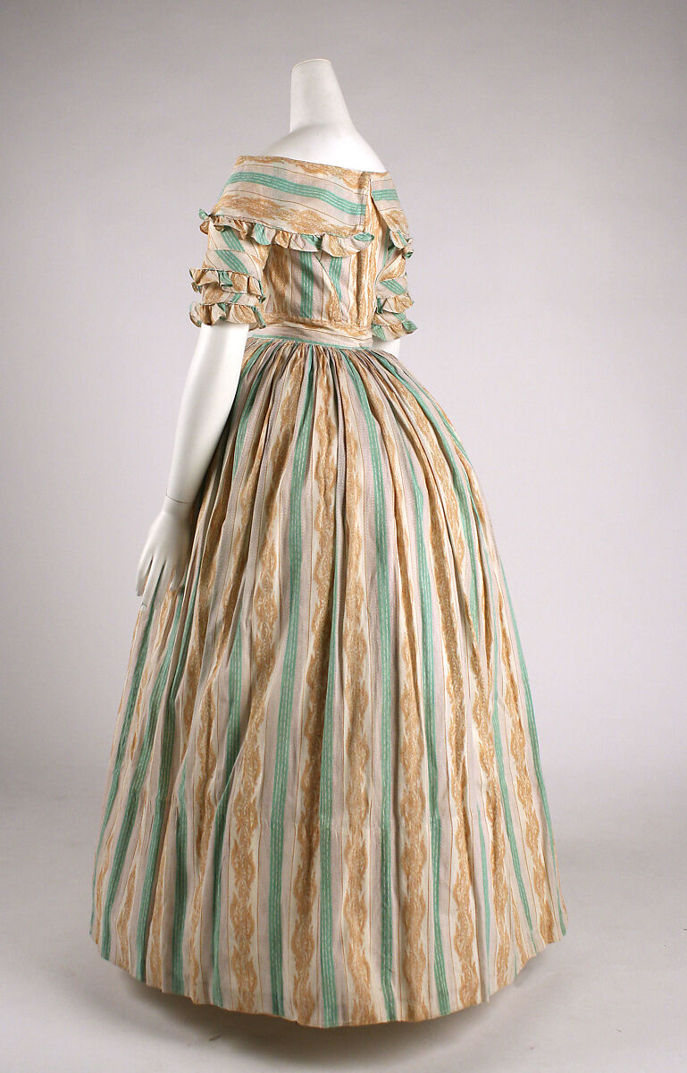 Morning dress, cotton, British