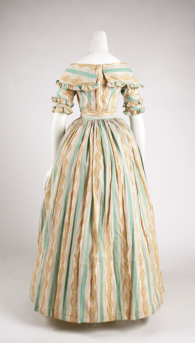 Morning dress, cotton, British