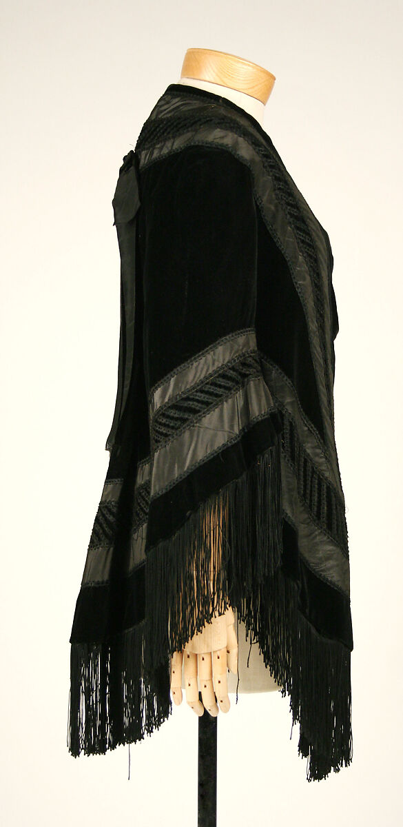 Mantle, silk, cotton, American