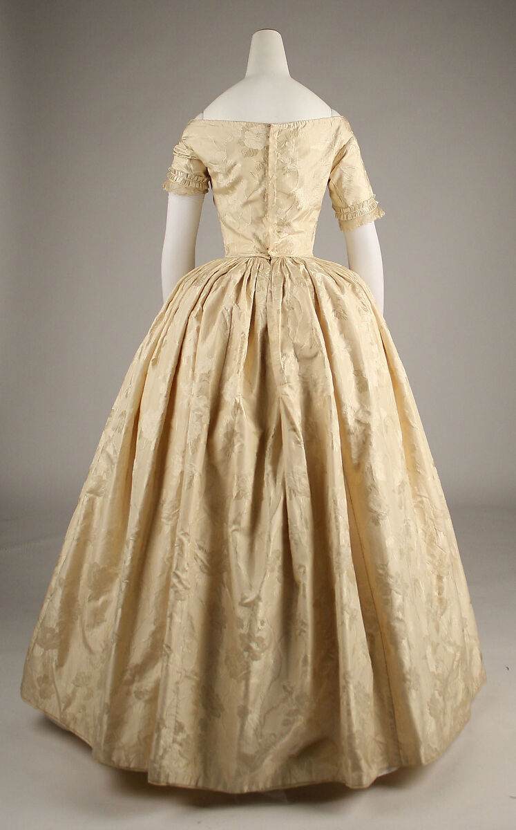 Evening ensemble, silk, British