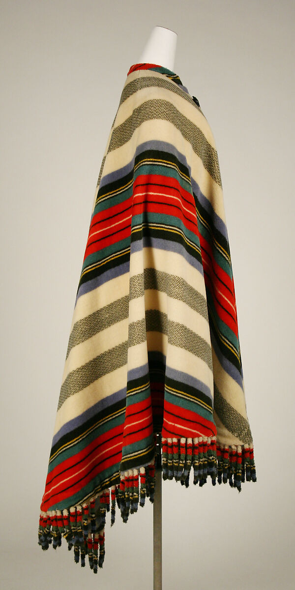 Cloak, wool, American