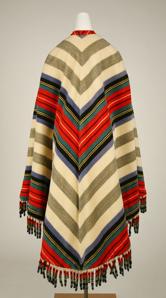 Cloak, wool, American