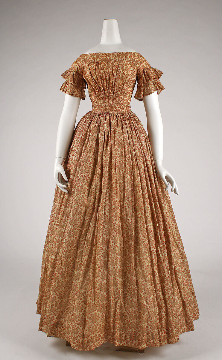 Поплиновое платье 19 век Англия