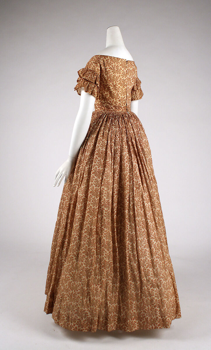 Dress, cotton, American