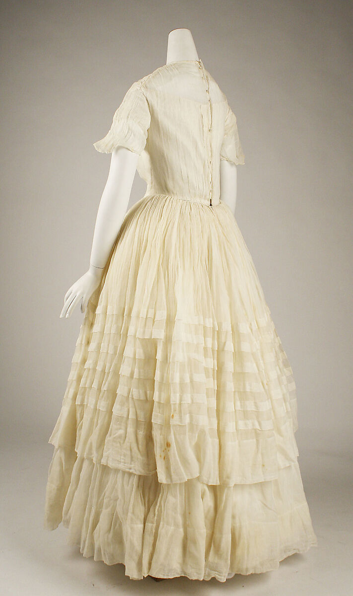 Afternoon dress, cotton, British