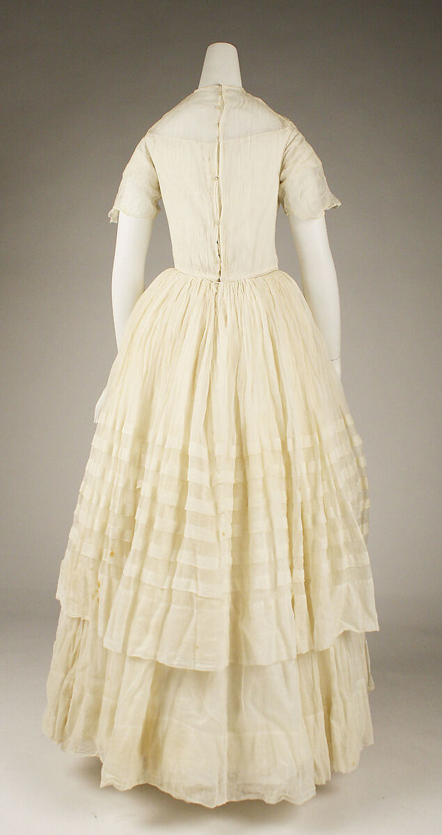 Afternoon dress, cotton, British