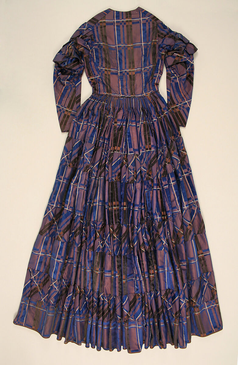 Dress, silk, probably American