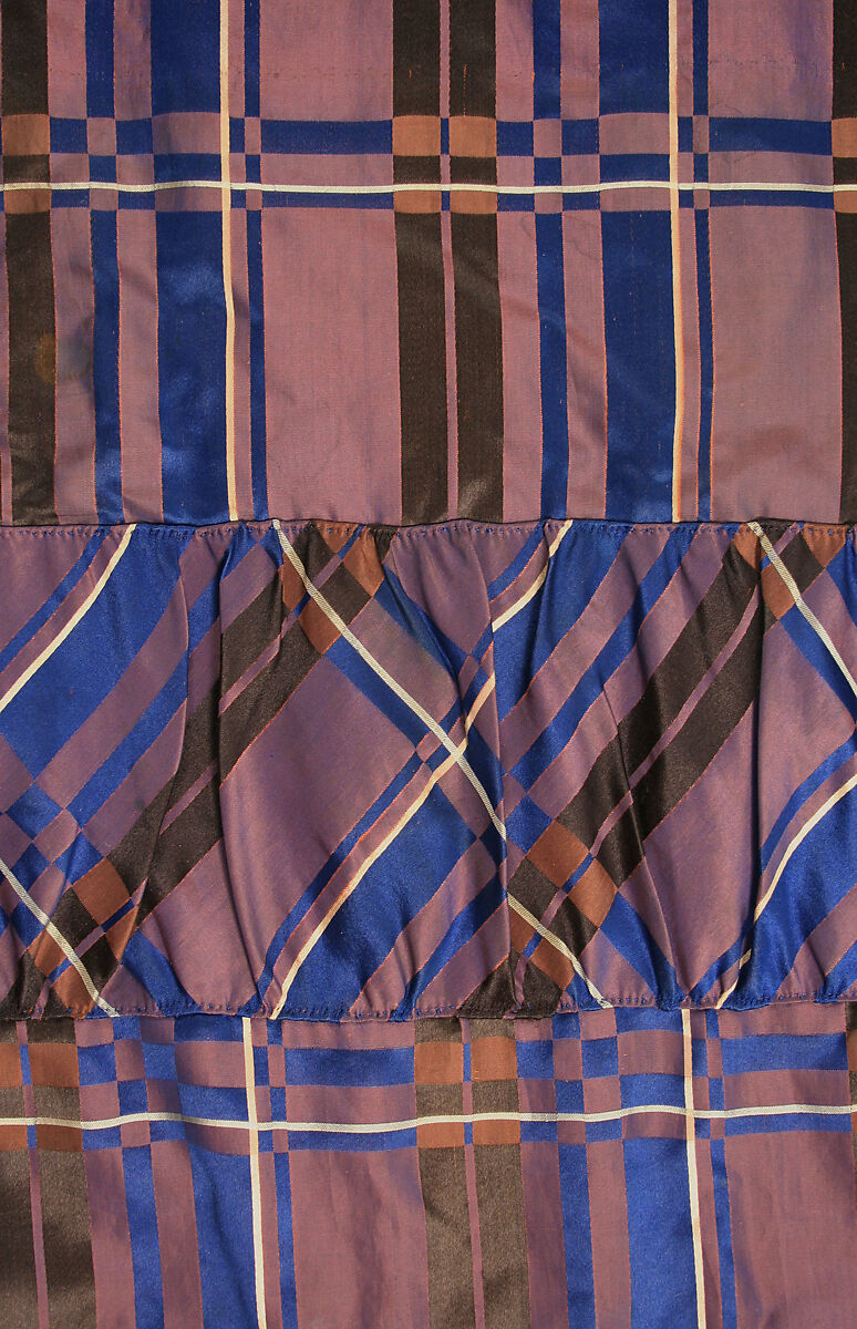 Dress, silk, probably American