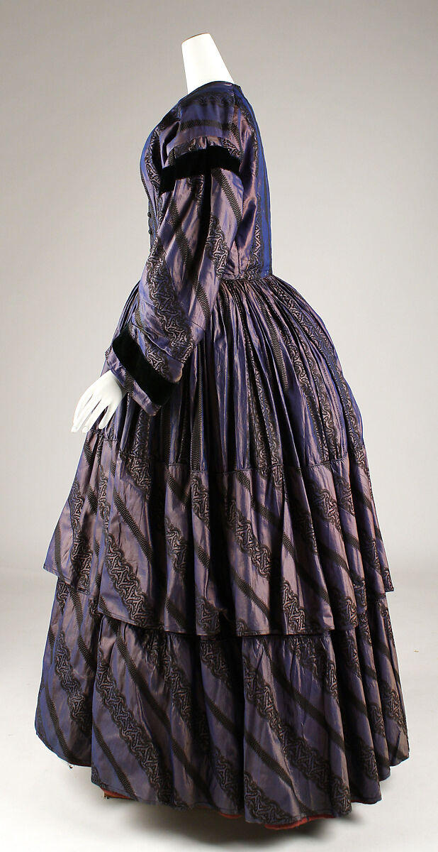 Afternoon dress, silk, American