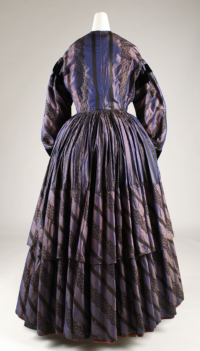Afternoon dress, silk, American