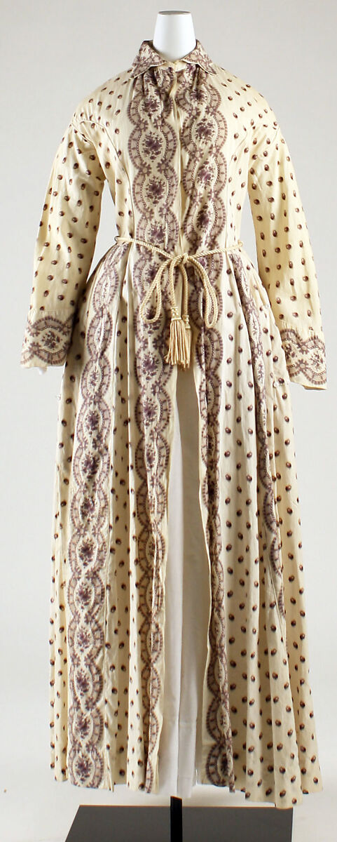 Morning dress, cotton, American 