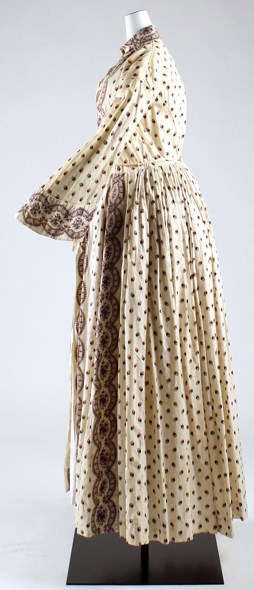 Morning dress, cotton, American