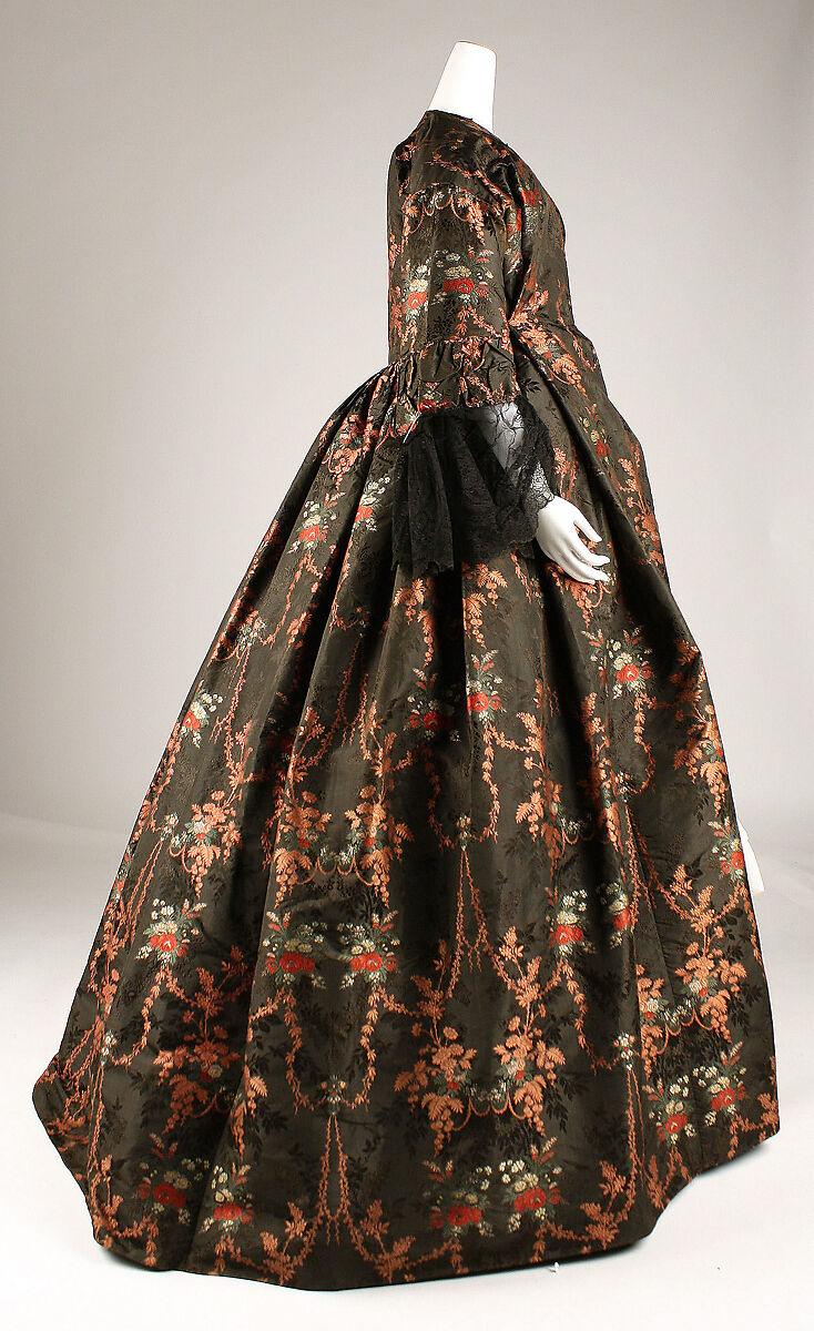 Dress, silk, American