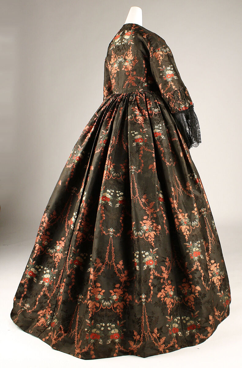 Dress, silk, American