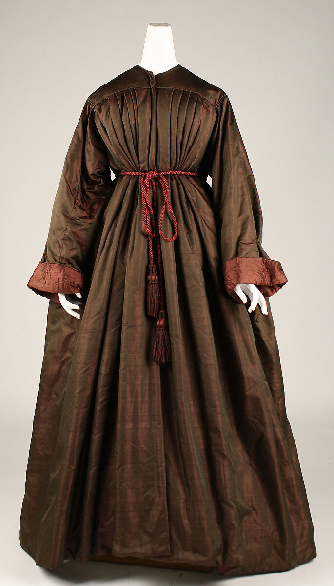 Dressing gown, silk, American or European 