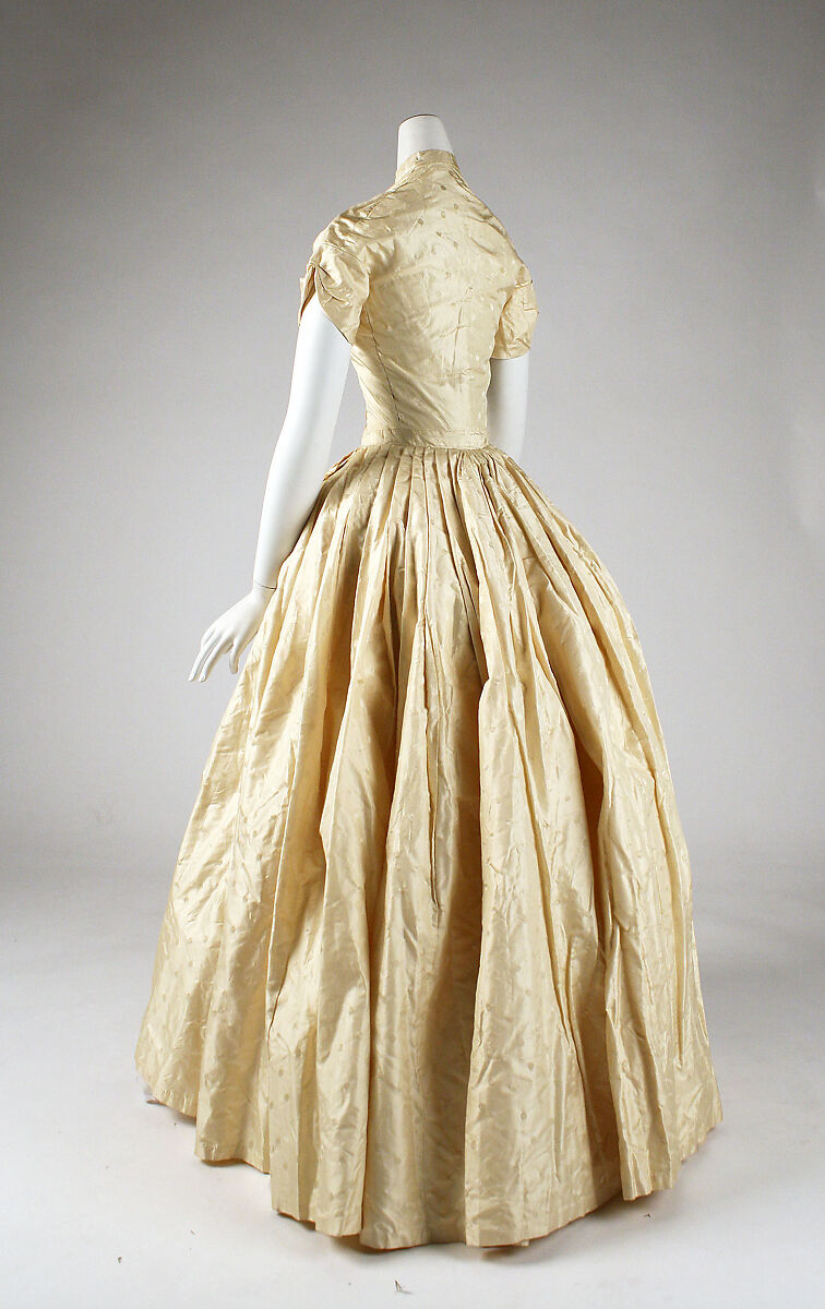 Dinner dress, silk, American
