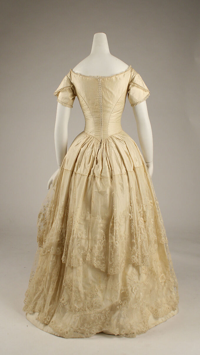 Ensemble, silk, cotton, British