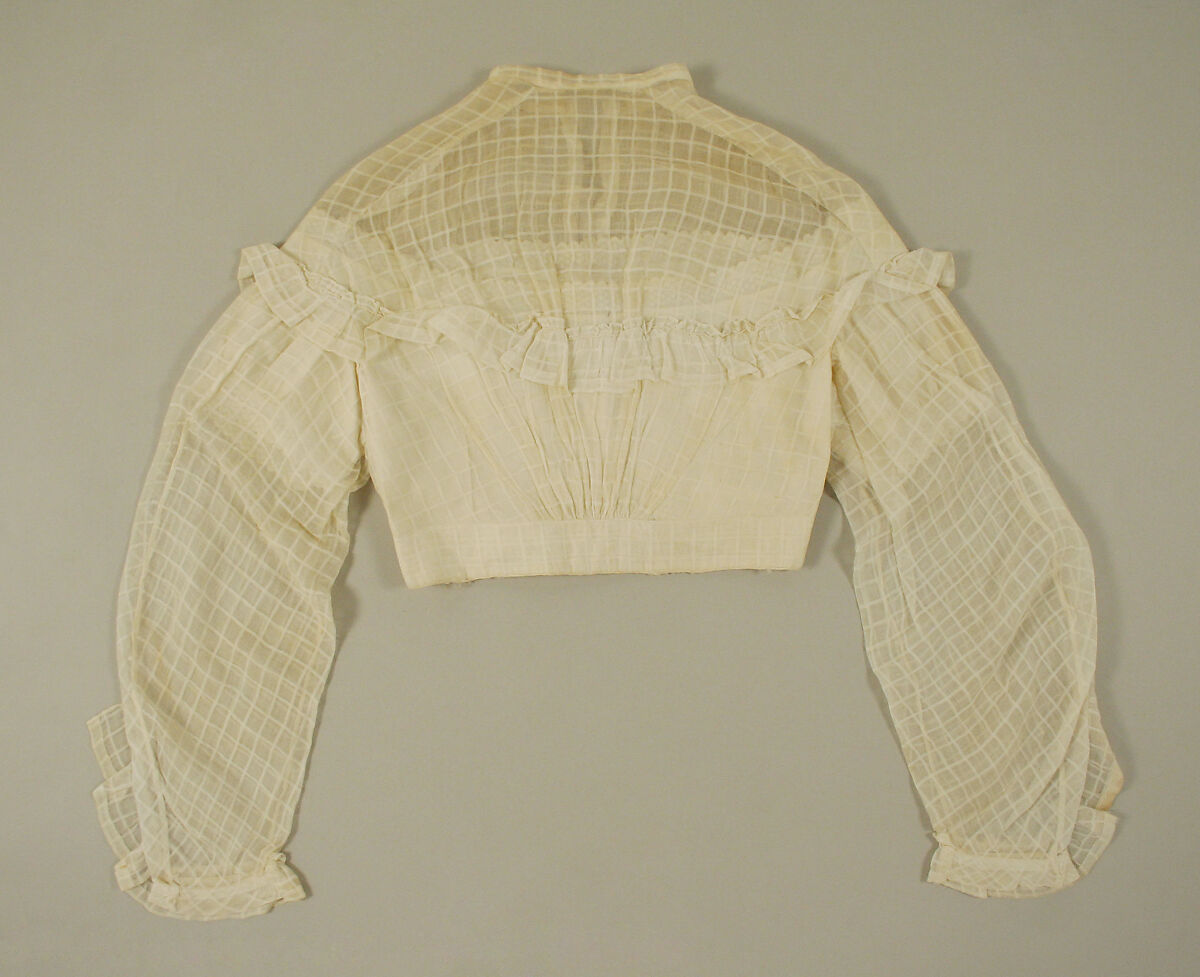 Bodice, cotton, American or European