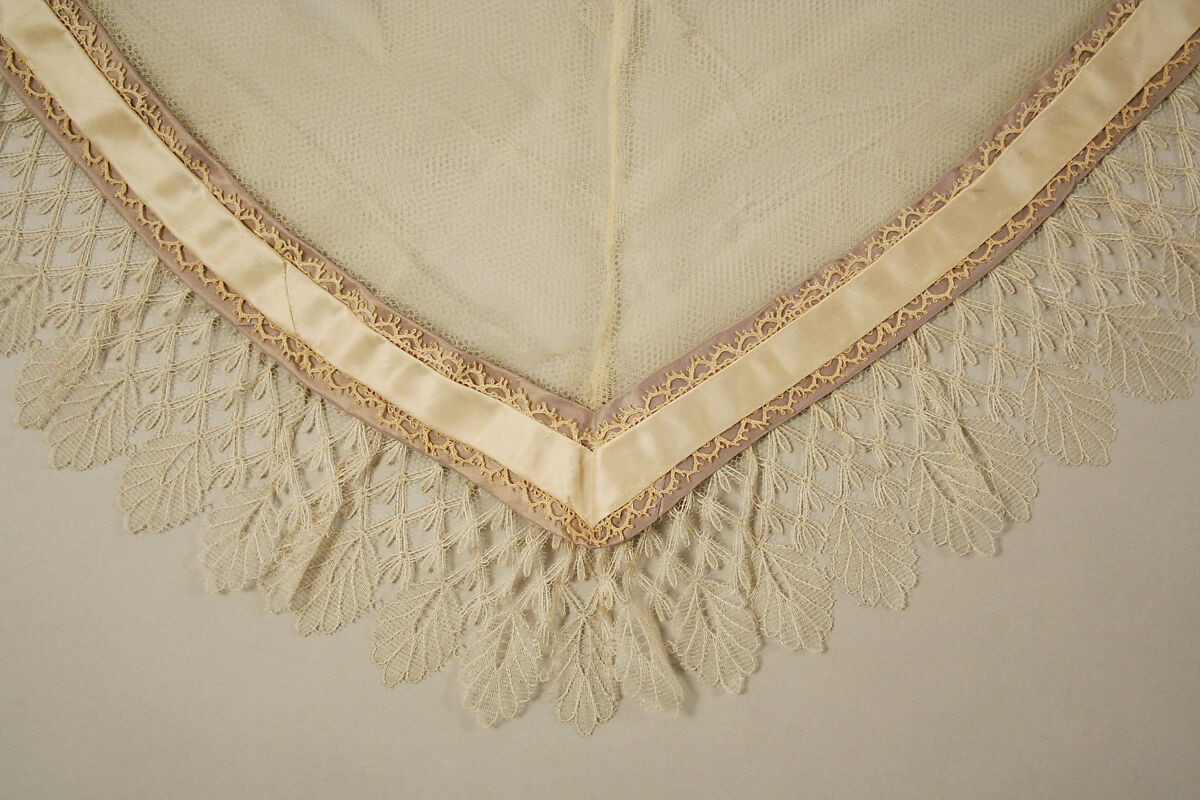 Fichu, silk, American or European