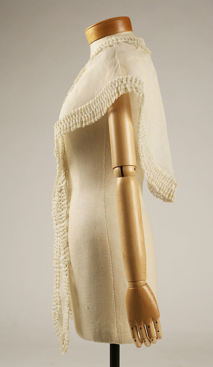 Fichu, cotton, American or European