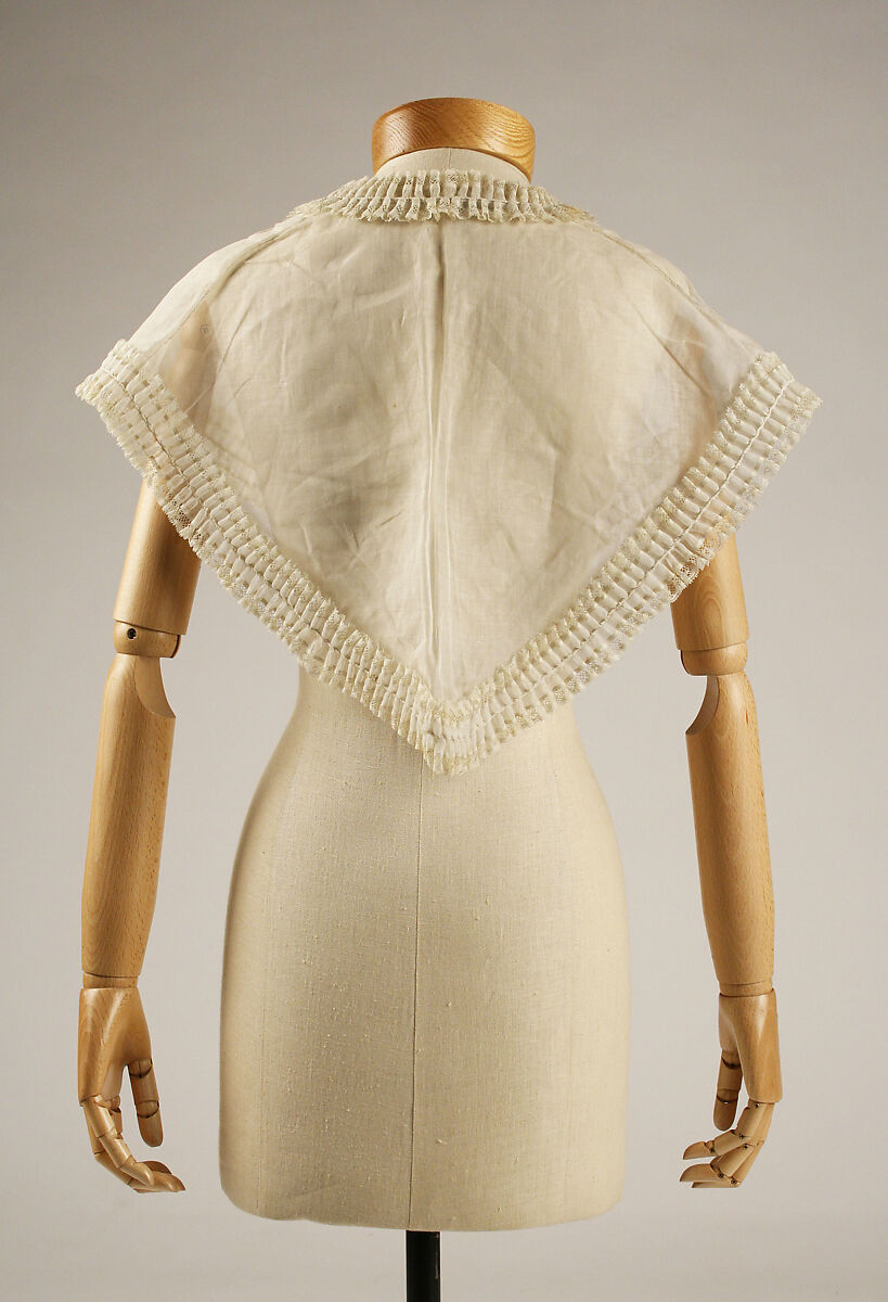 Fichu, cotton, American or European