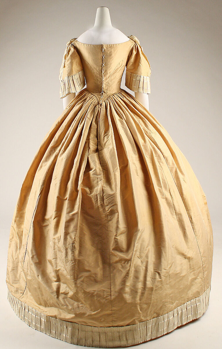 Dress, silk, American