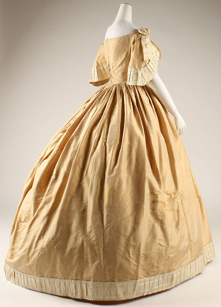 Dress, silk, American