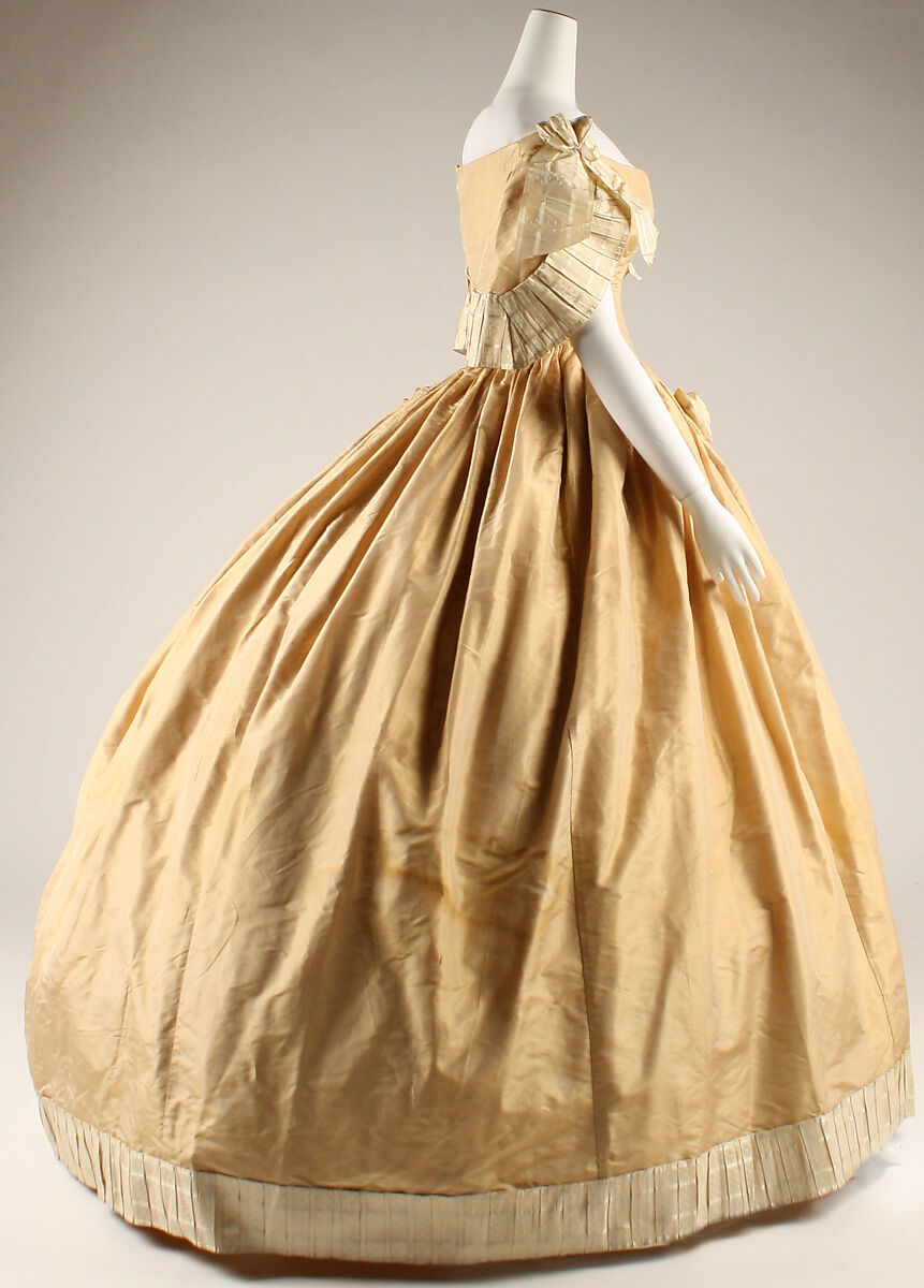 Dress, silk, American