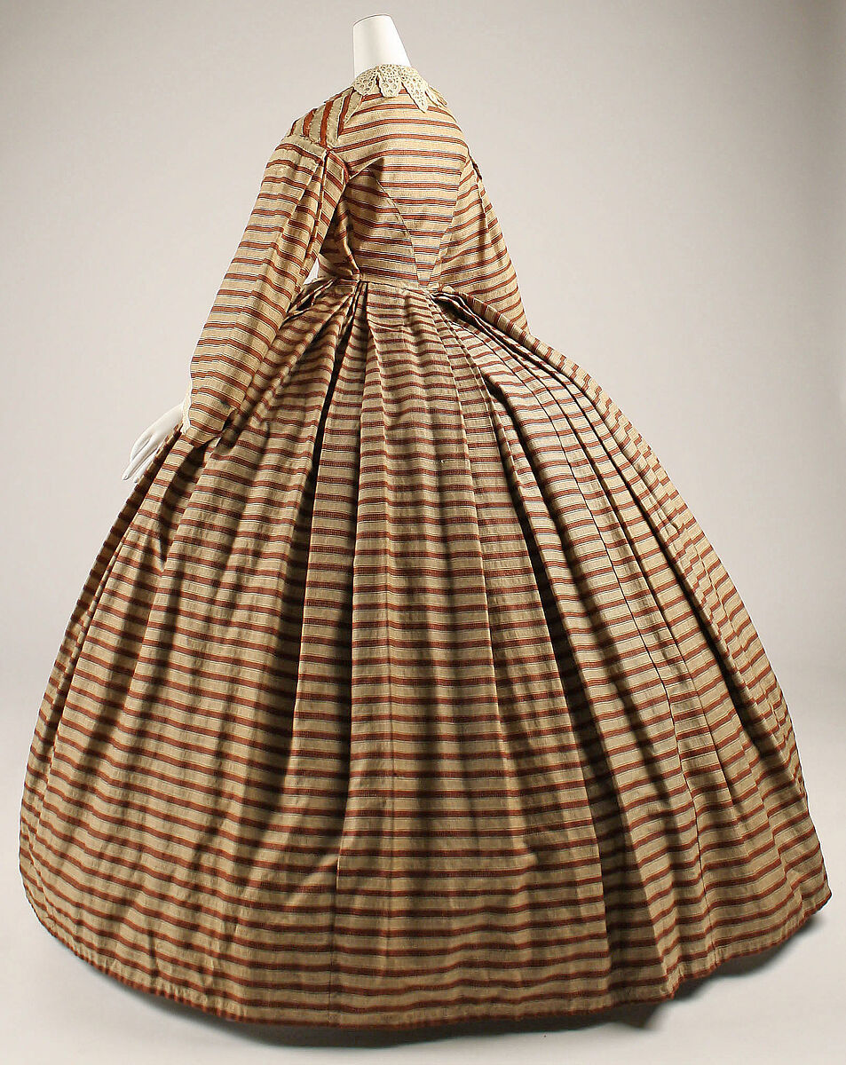 Dress, cotton, American