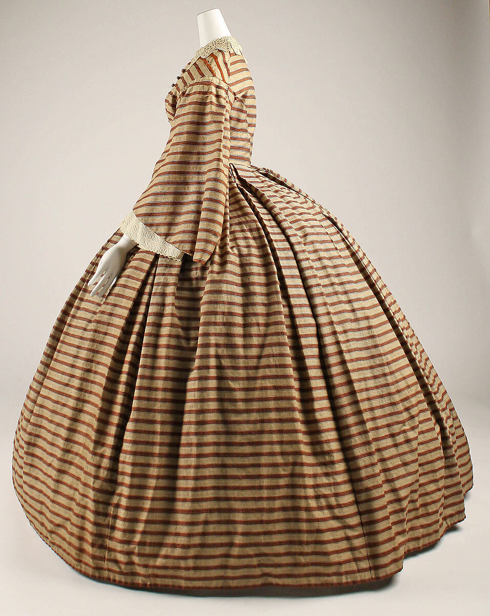 Dress, cotton, American