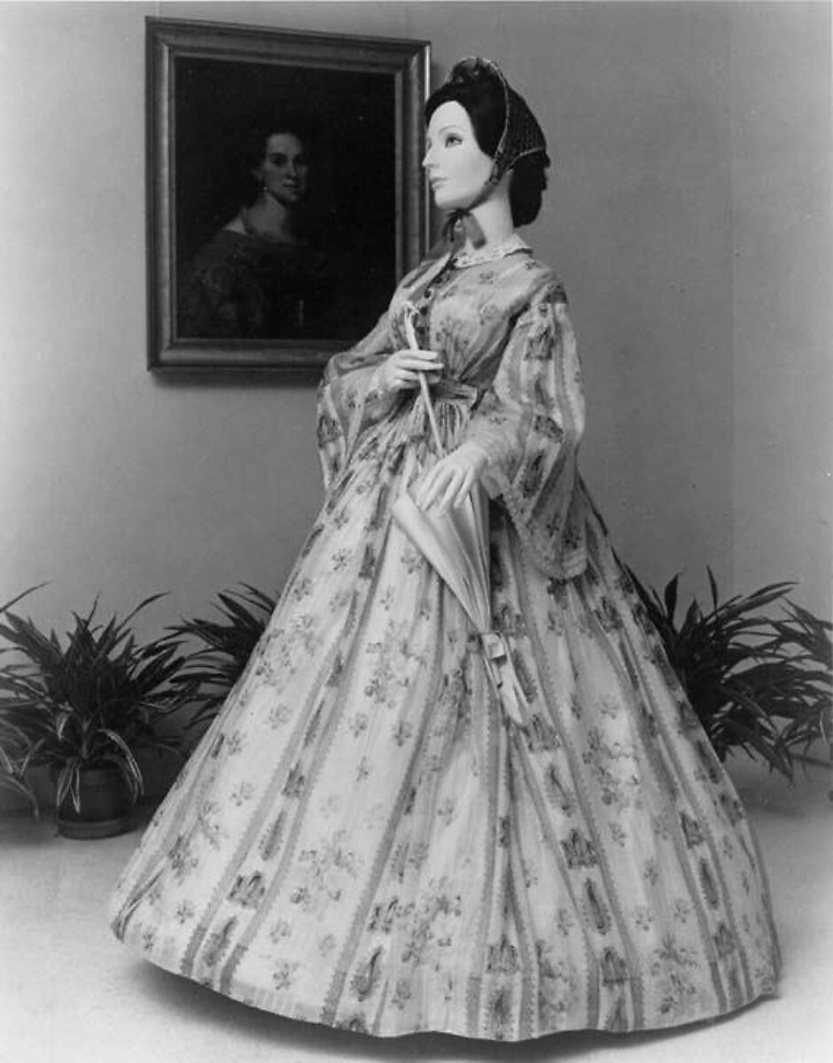 Dress, cotton, American