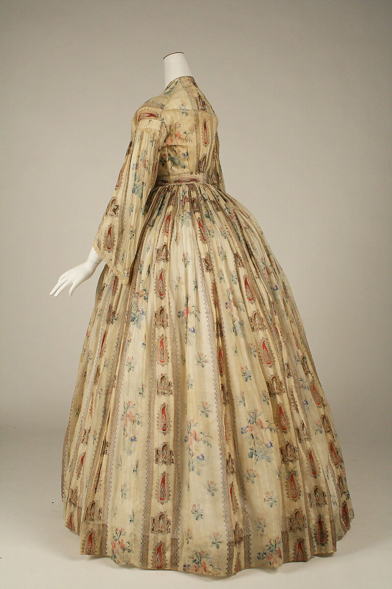 Dress, cotton, American