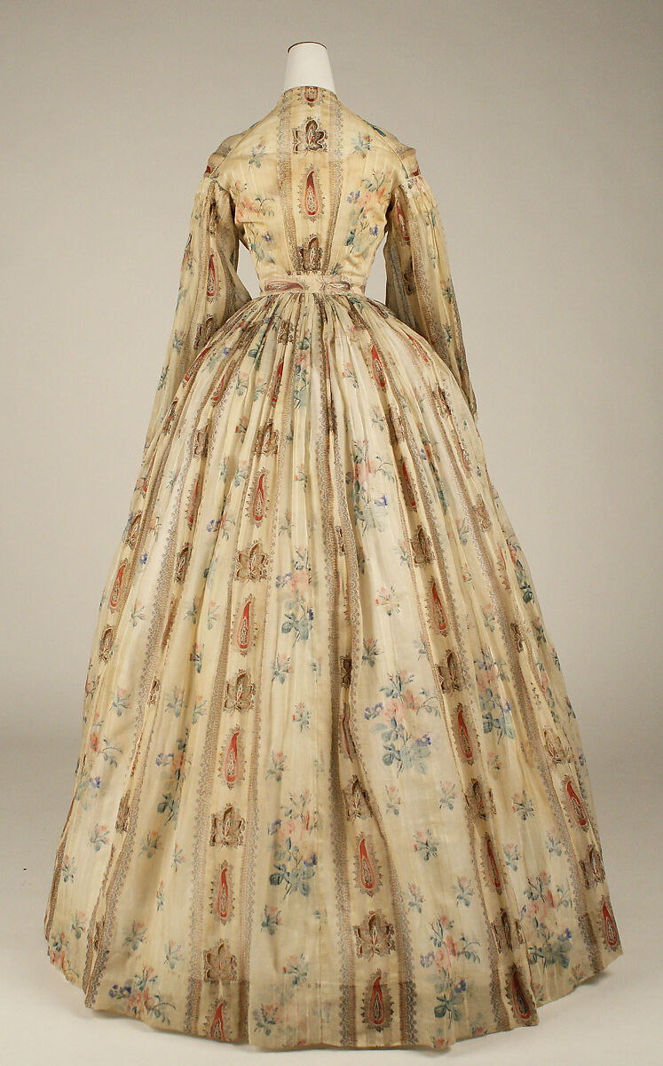Dress, cotton, American
