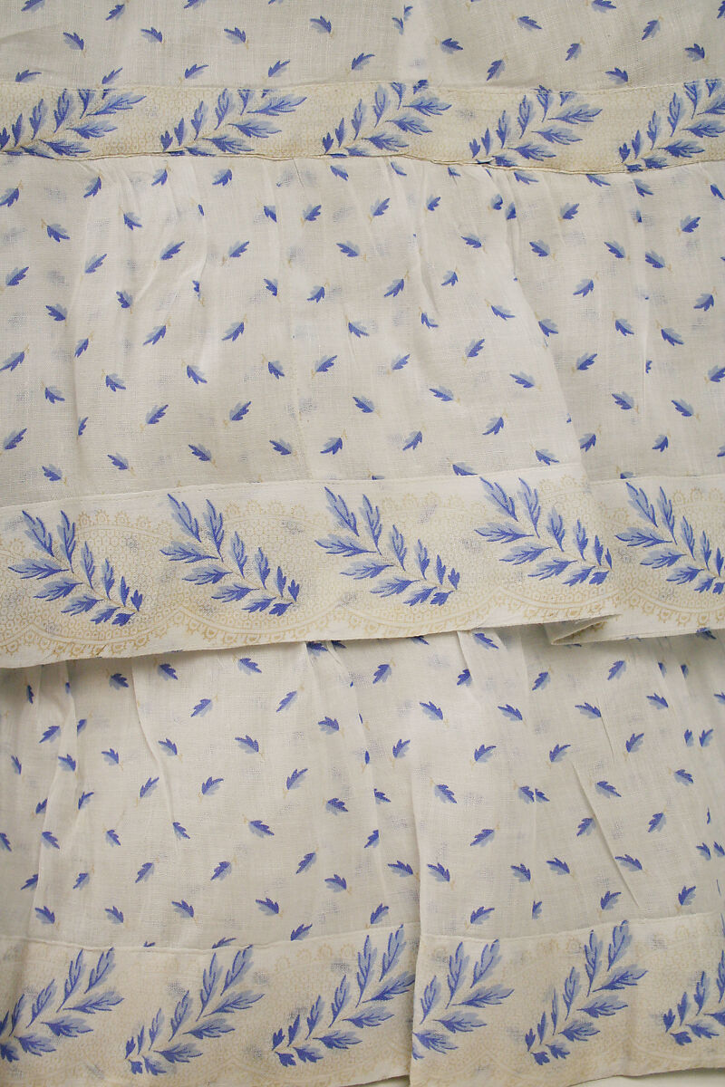 Morning dress, cotton, American