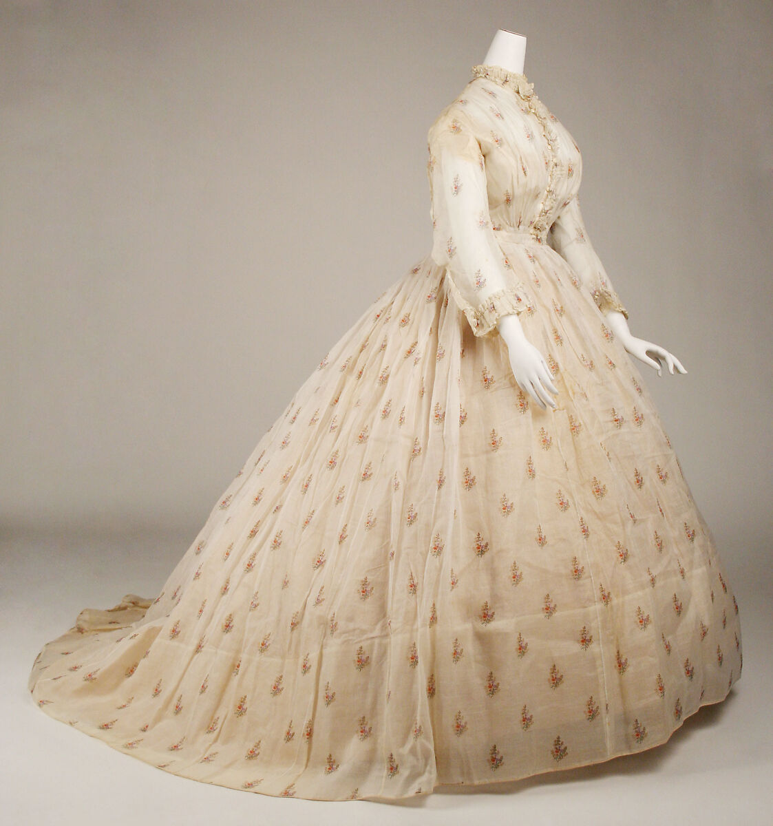 Dress, silk, American