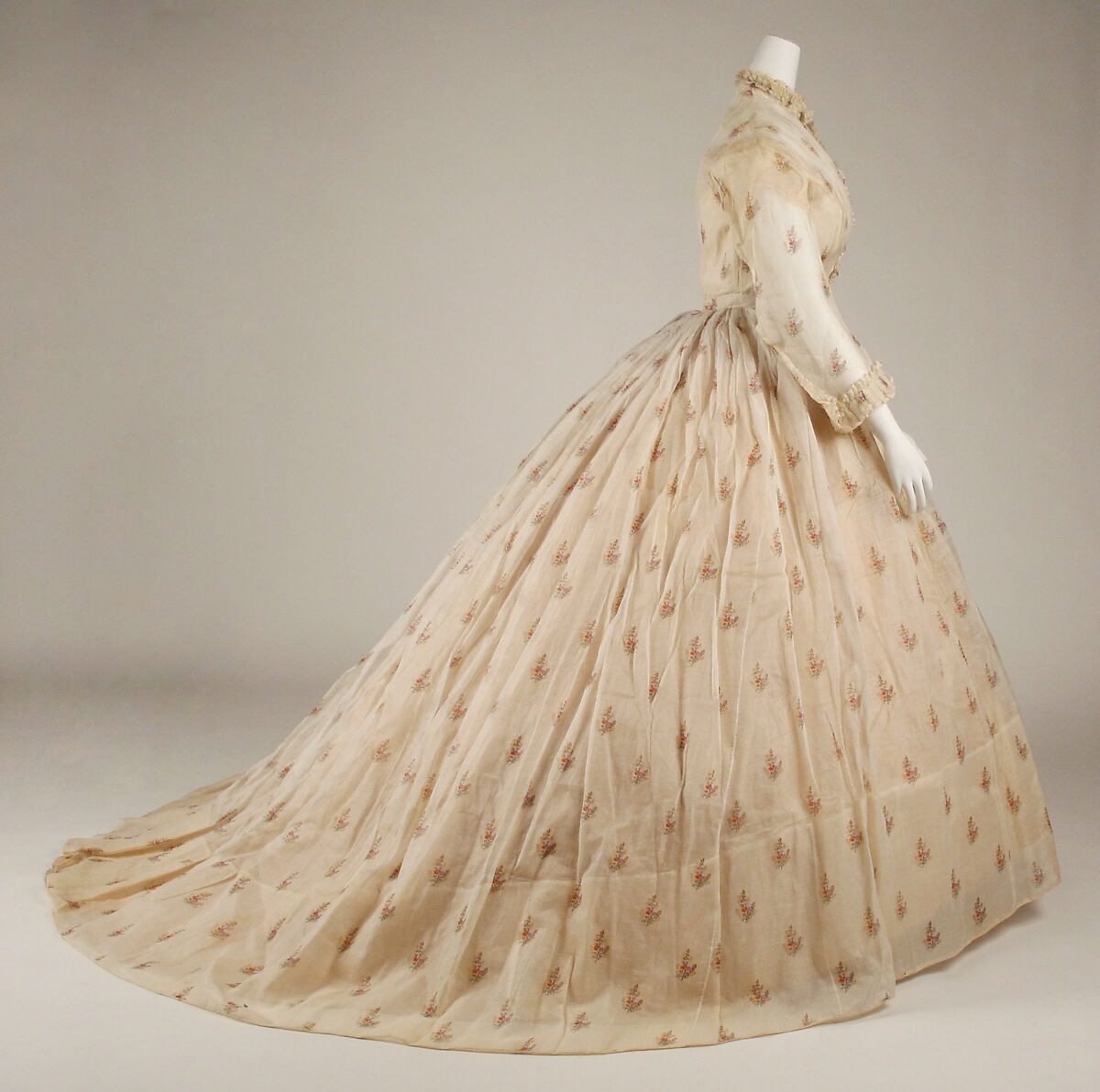 Dress, silk, American