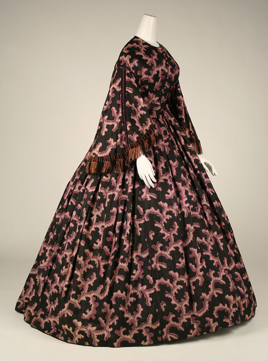 Dress, silk, American