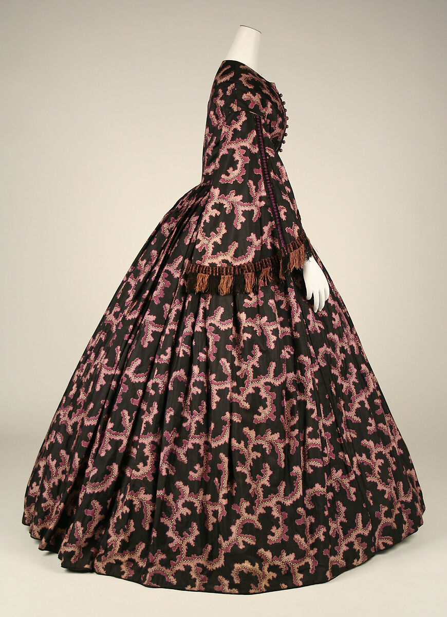 Dress, silk, American