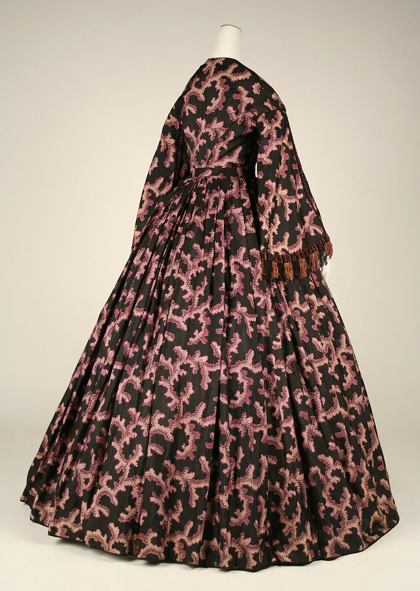 Dress, silk, American