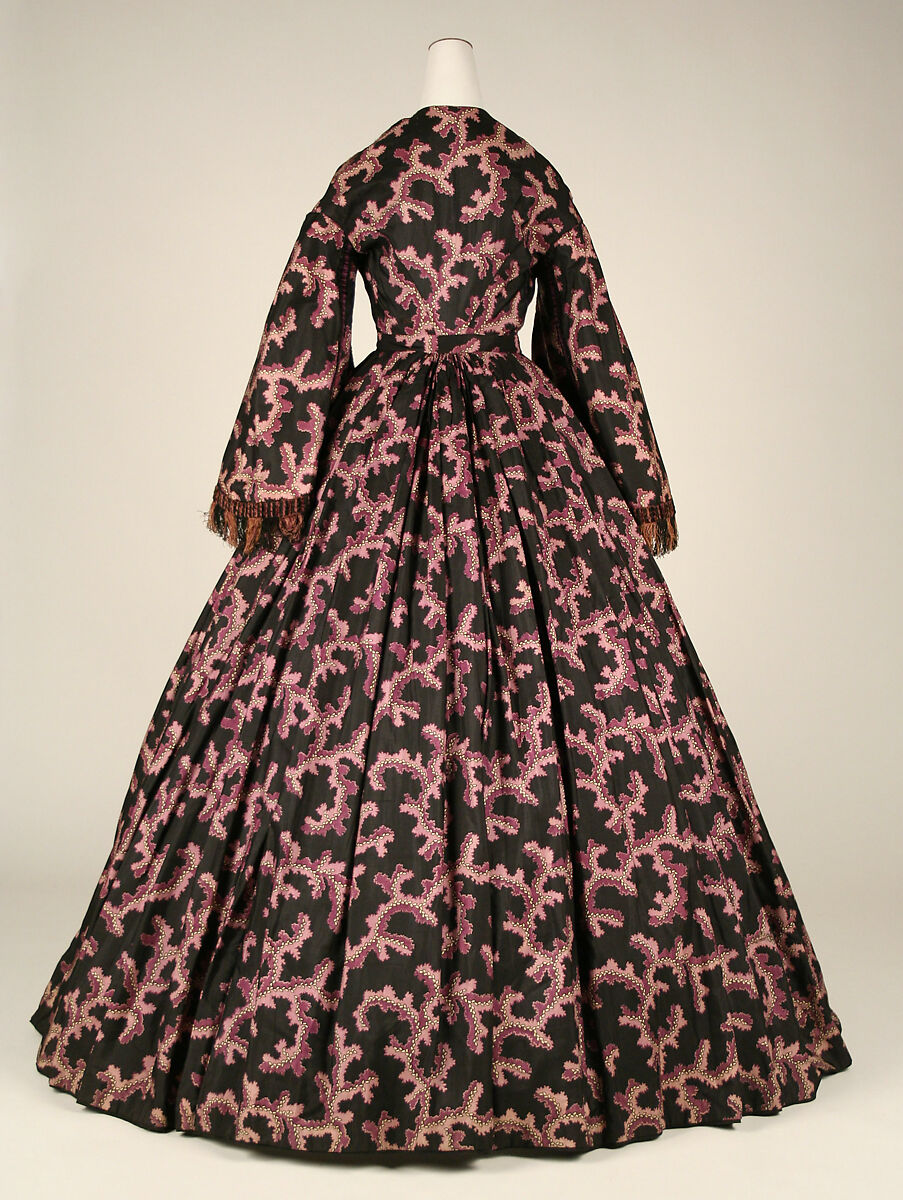 Dress, silk, American