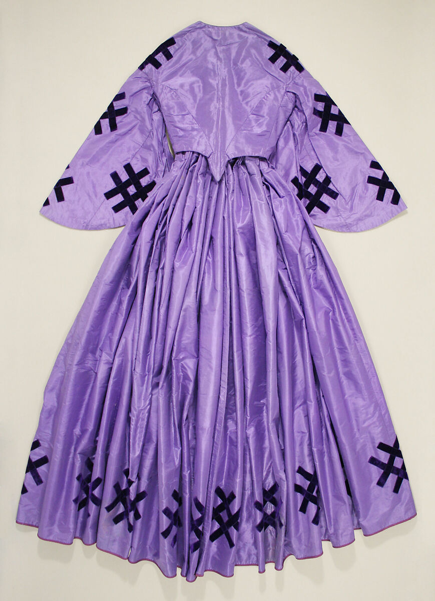 Dress, silk, American