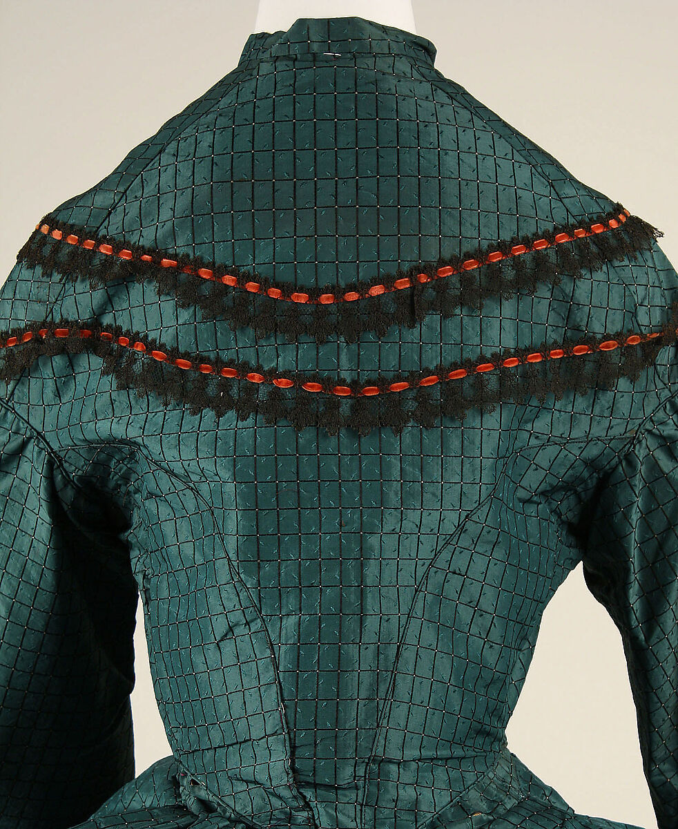 Dress, silk, probably American