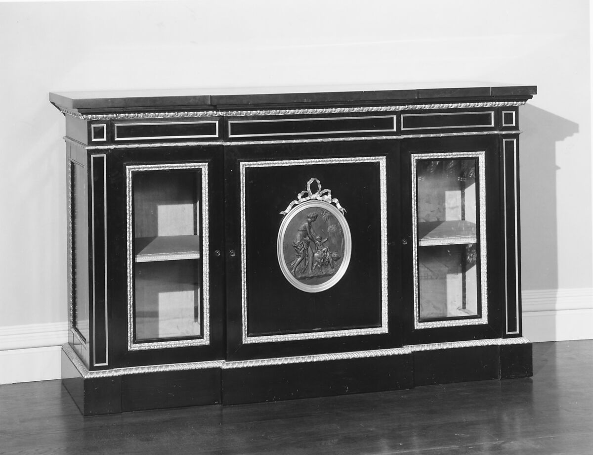 Cabinet, Léon Marcotte (1824–1887), Oak, poplar, pearwood or applewood veneer, American 