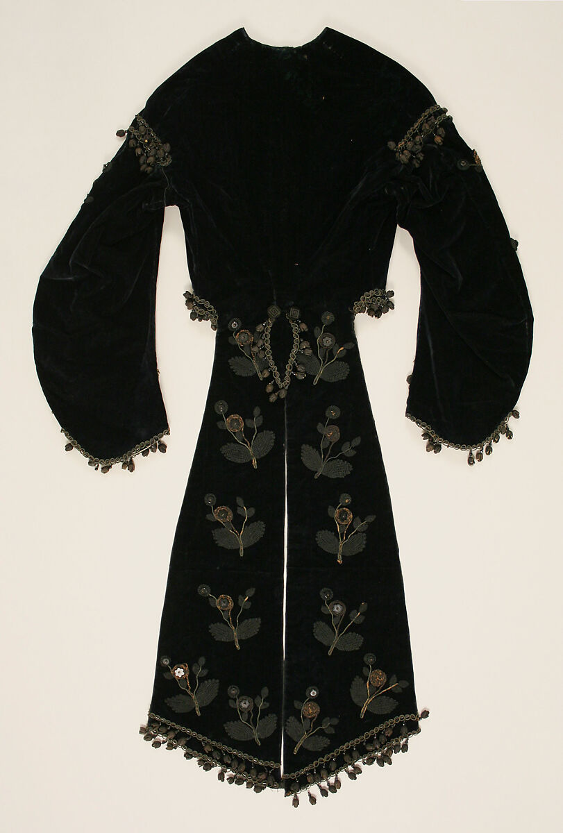 Jacket, silk, jet, American or European