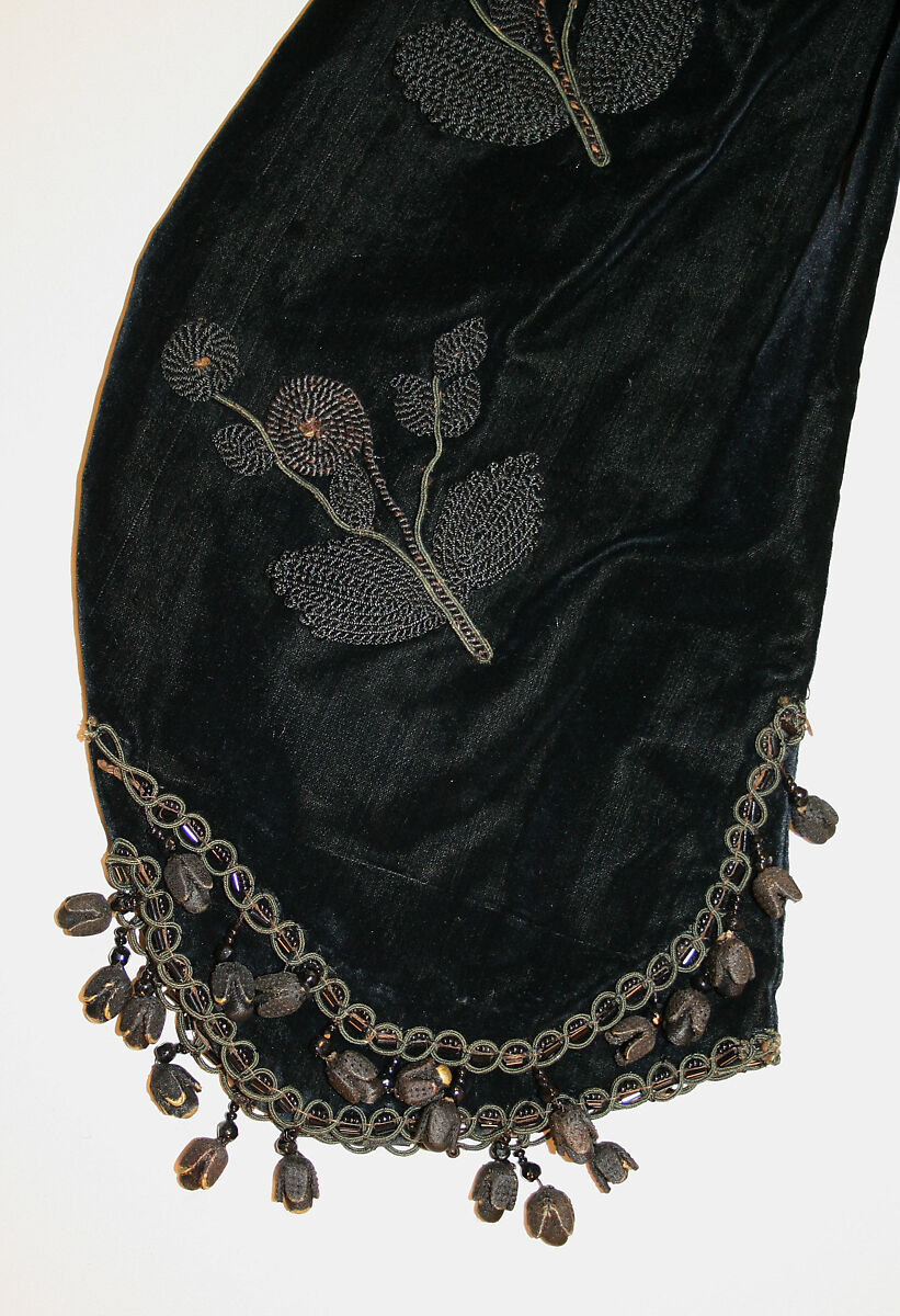 Jacket, silk, jet, American or European
