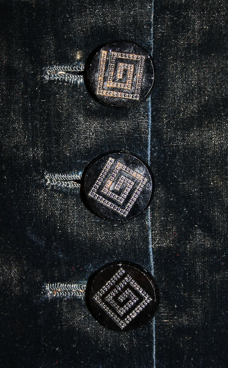 Jacket, silk, jet, American or European